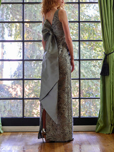Slim Column Dress in French Blue