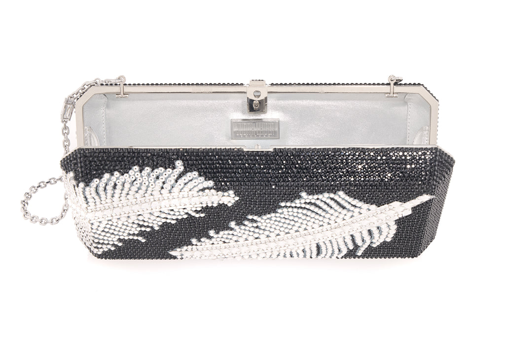 Slim Rectangle Jeweled Plume