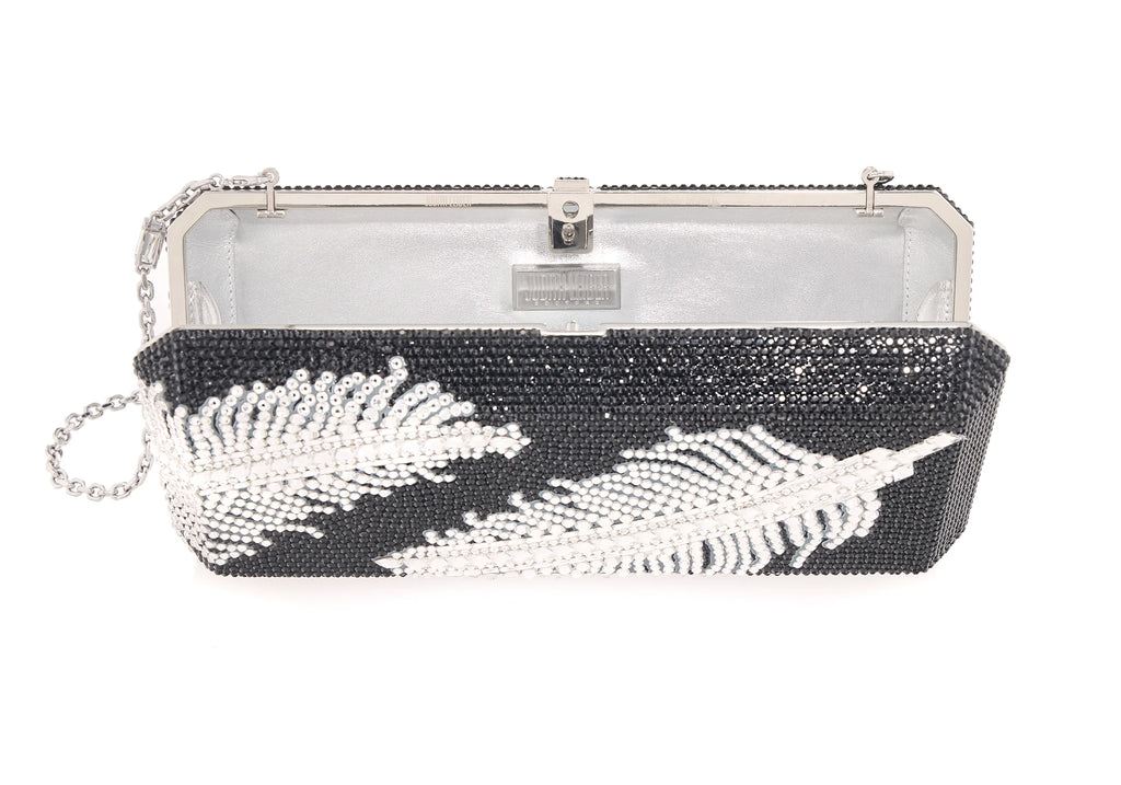 Slim Rectangle Jeweled Plume