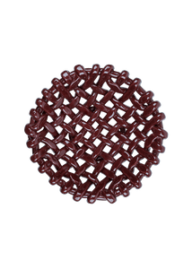 Burgundy Basketweave Bowl