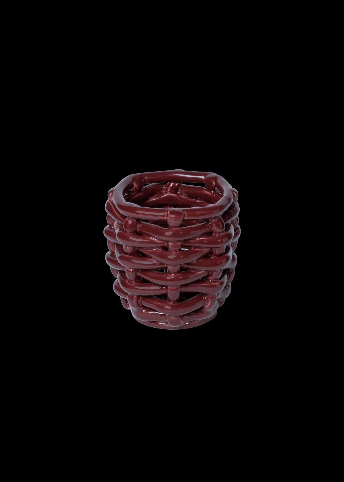 LateAfternoon_Small_Burgundy_Basketweave_Planter