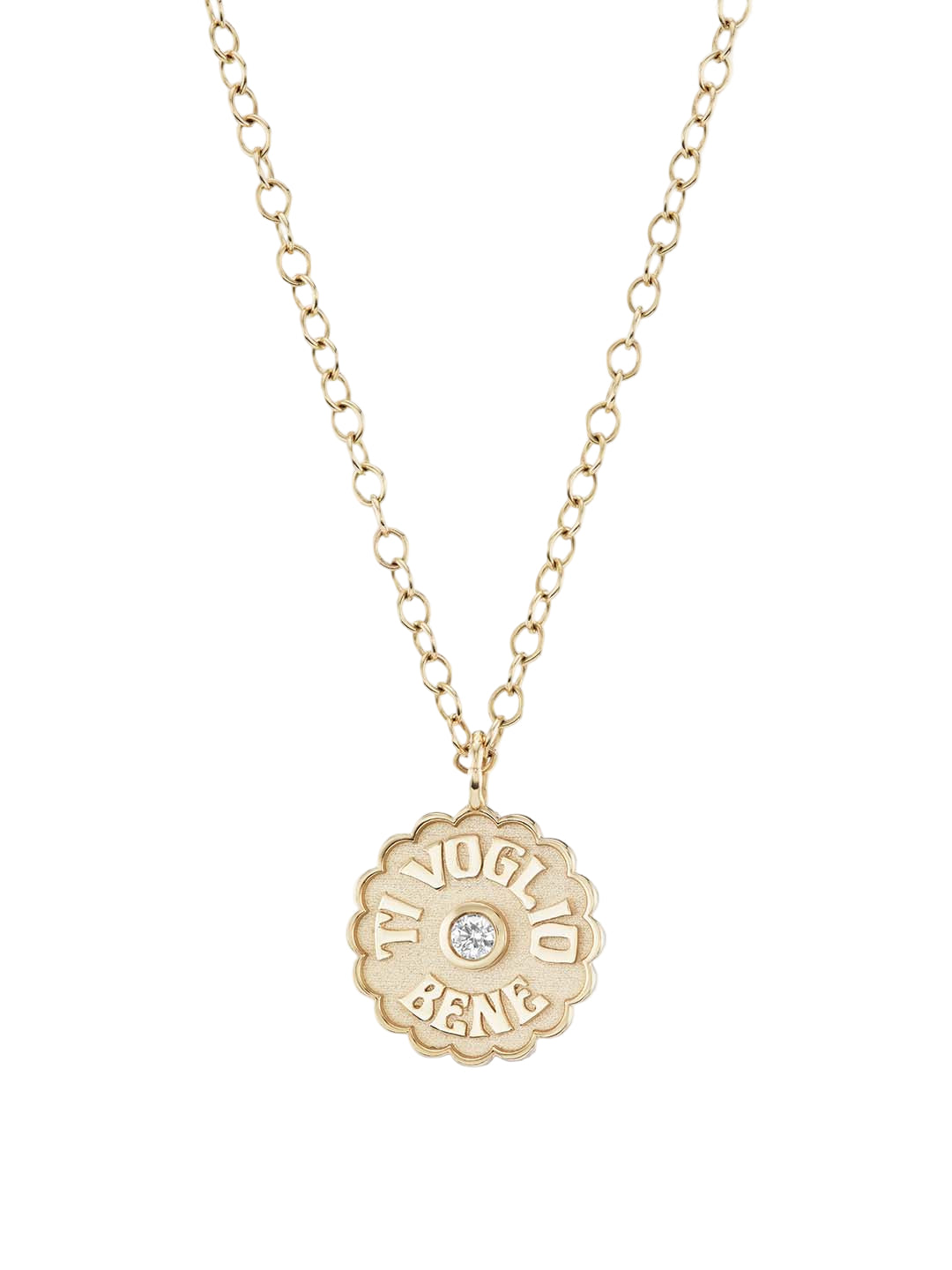Mini Raised Gold TVB Necklace
