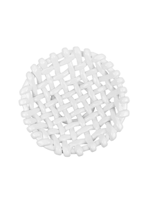 White Basketweave Bowl