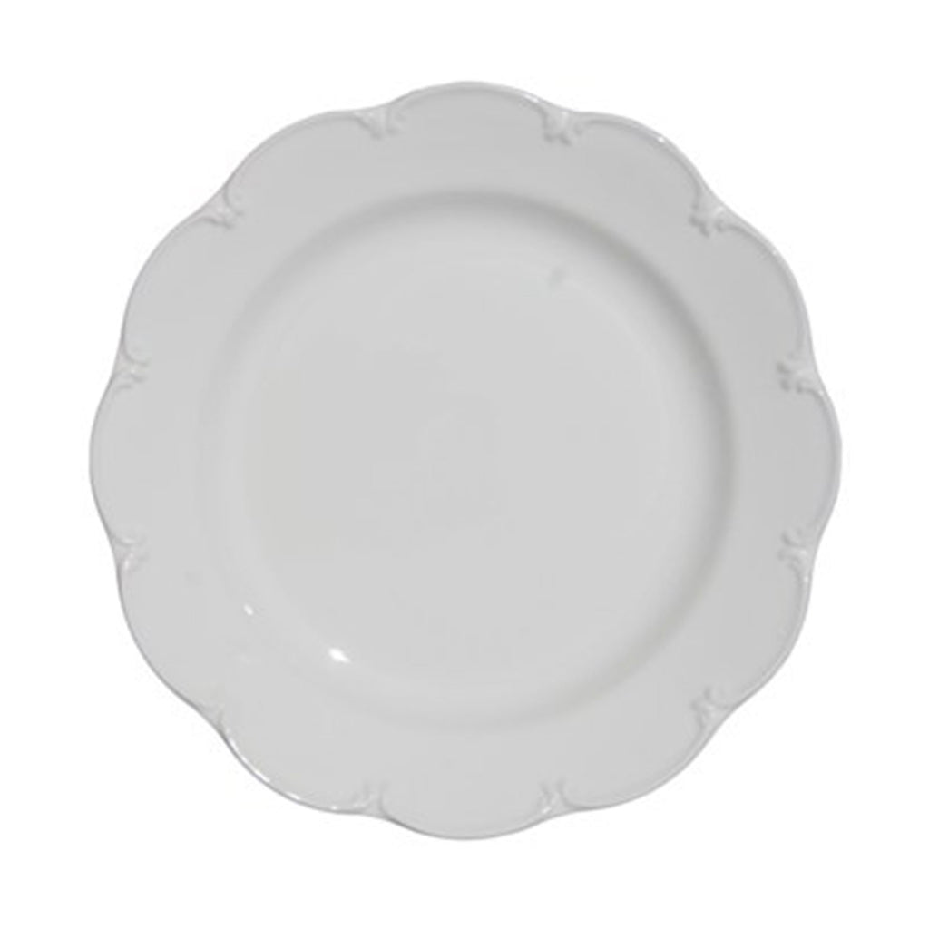 Smerlato Dinner Plates in White, Set of 6