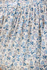 Smocked Bridget Bubble in Wisteria Floral