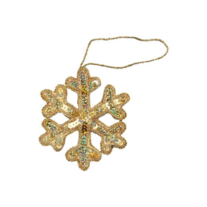 Snowflake Gold Ornament