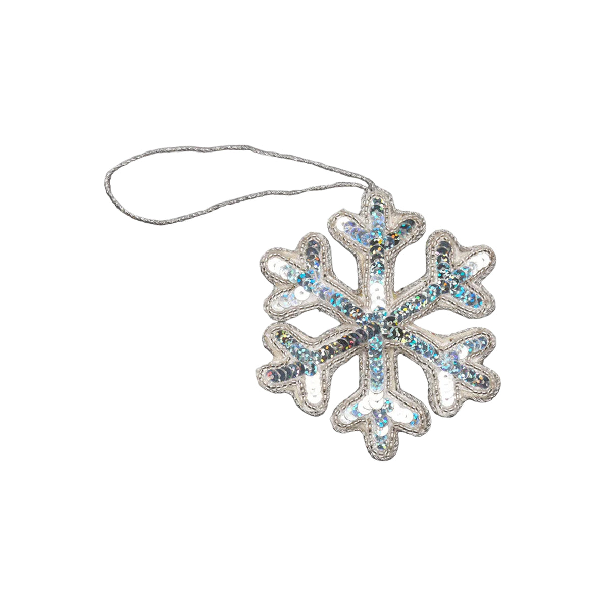Snowflake Silver Ornament