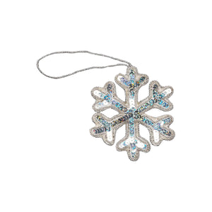 Snowflake Silver Ornament