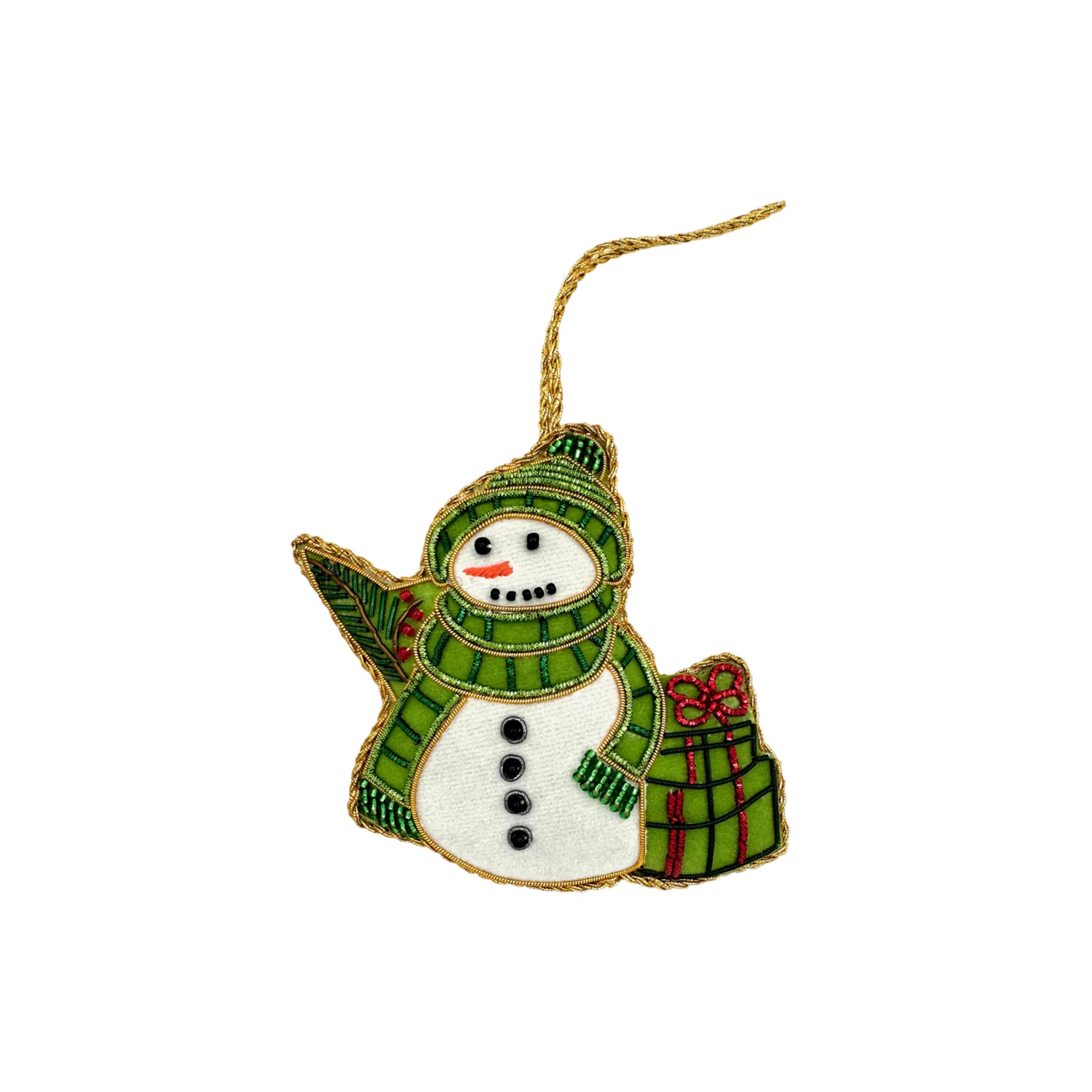 Snowman Presents Ornament