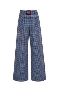 Soho Pant in Edmound Plaid Blue