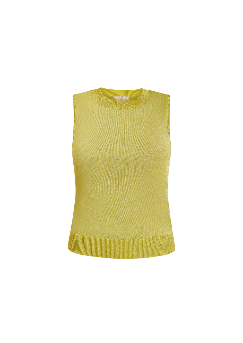 Soho Knit Shell Top in Olive Green