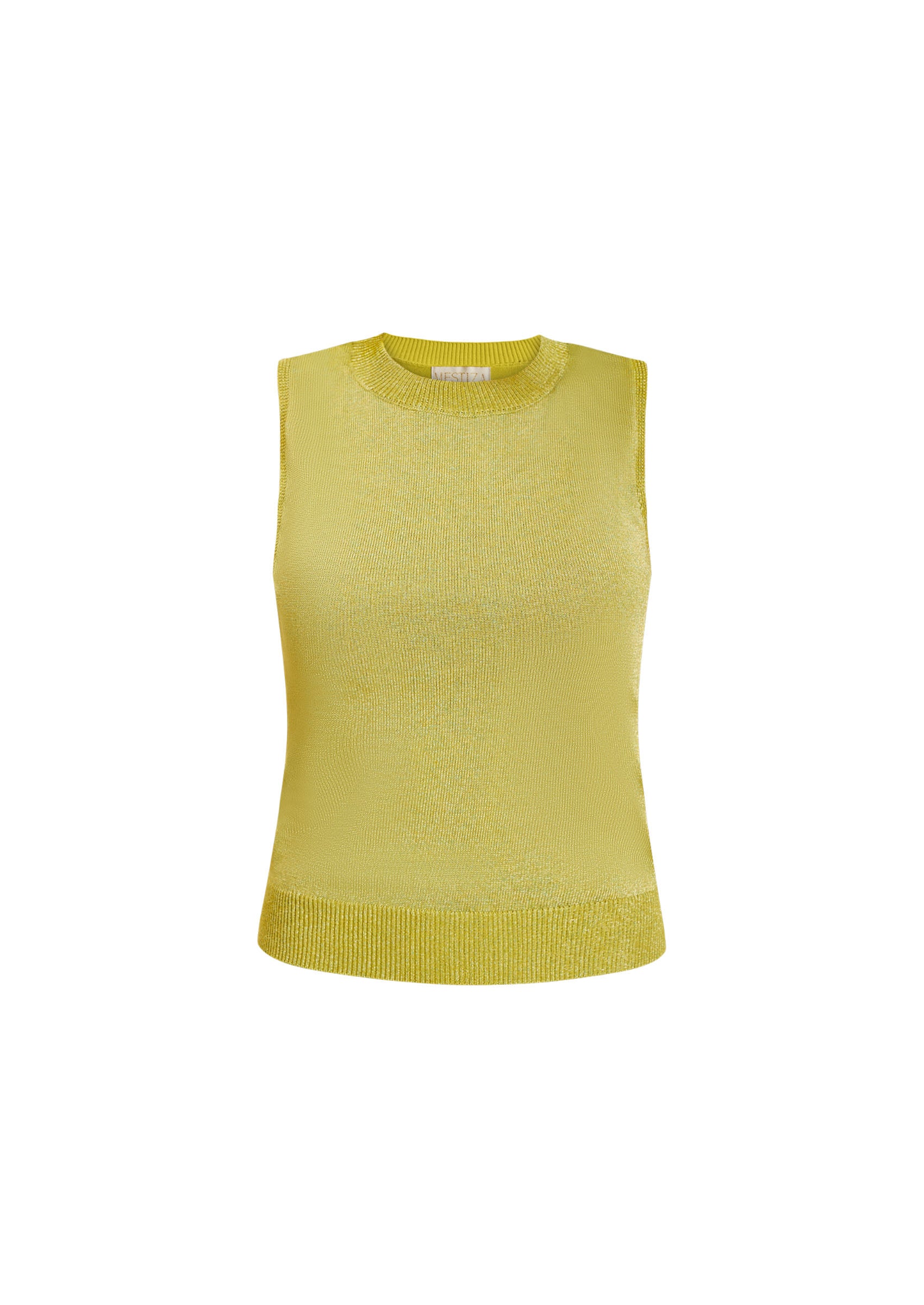 Soho Knit Shell Top in Olive Green