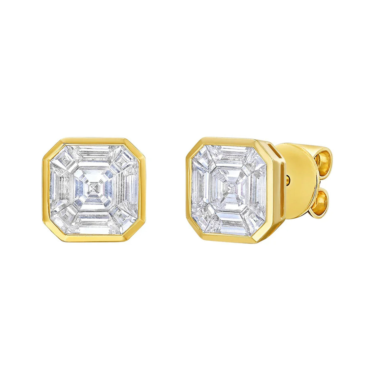 Solaire Levant Diamond Stud Earrings