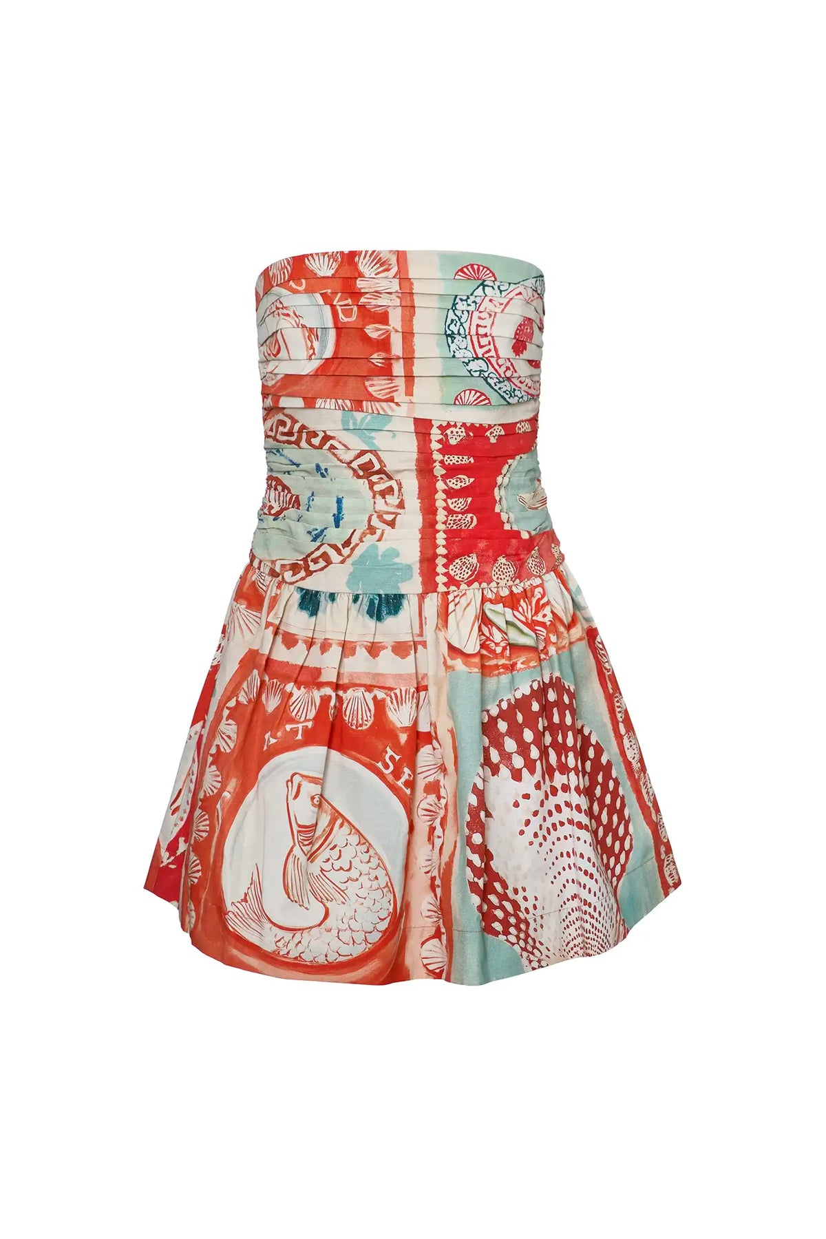 The Soleil Dress in Lost at Sea print. 