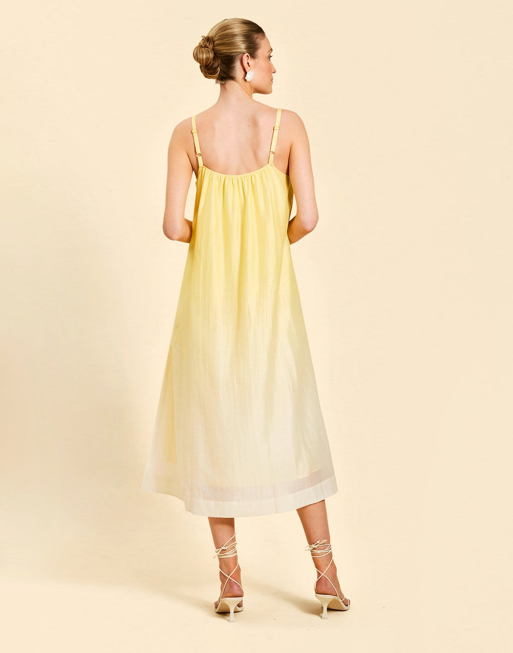 Solenn Midi Dress in Vanilla Sunrise