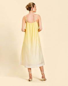 Solenn Midi Dress in Vanilla Sunrise