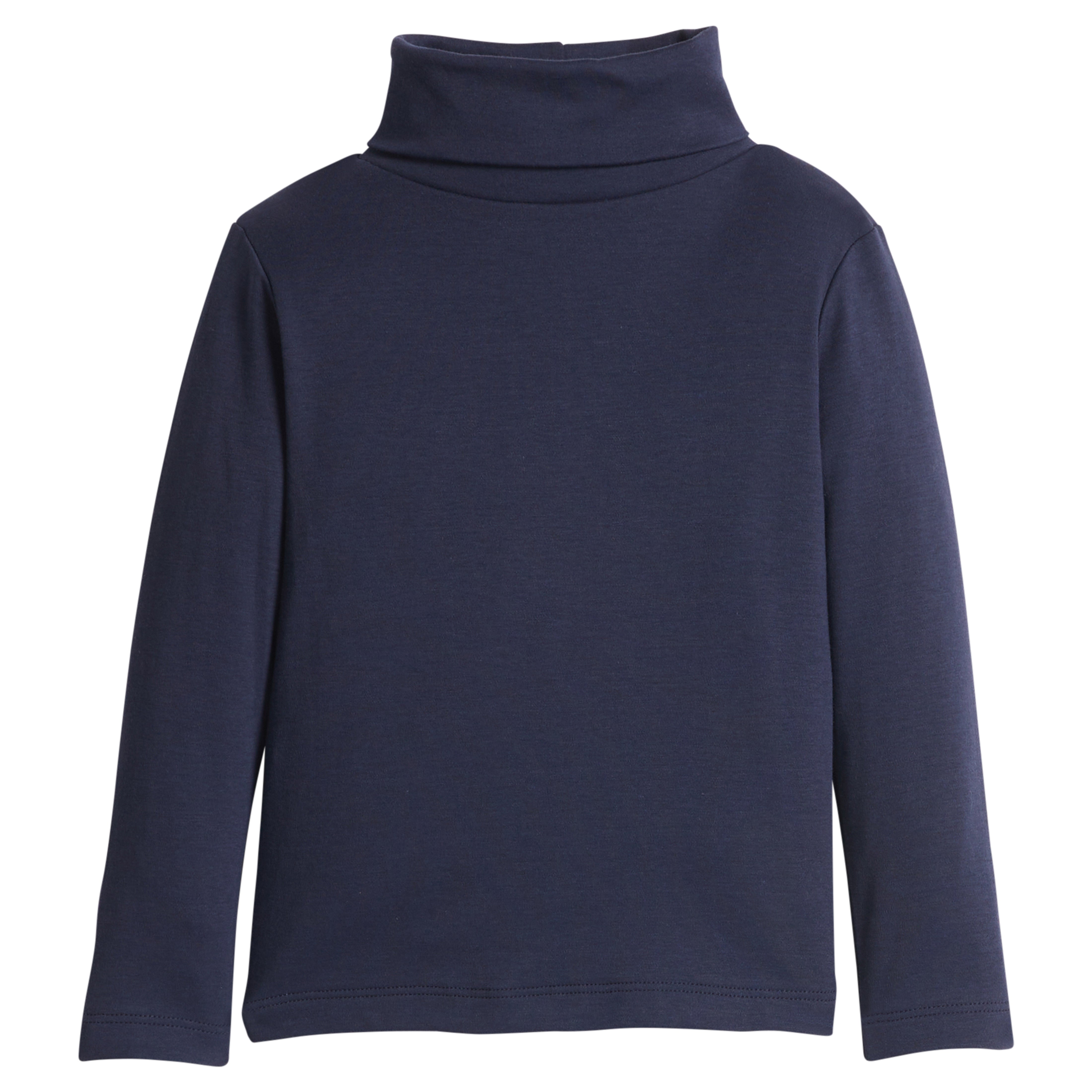 little english classic children's clothing, unisex navy long sleeve turtle neck 