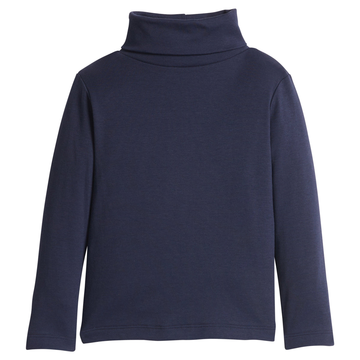 little english classic children's clothing, unisex navy long sleeve turtle neck 