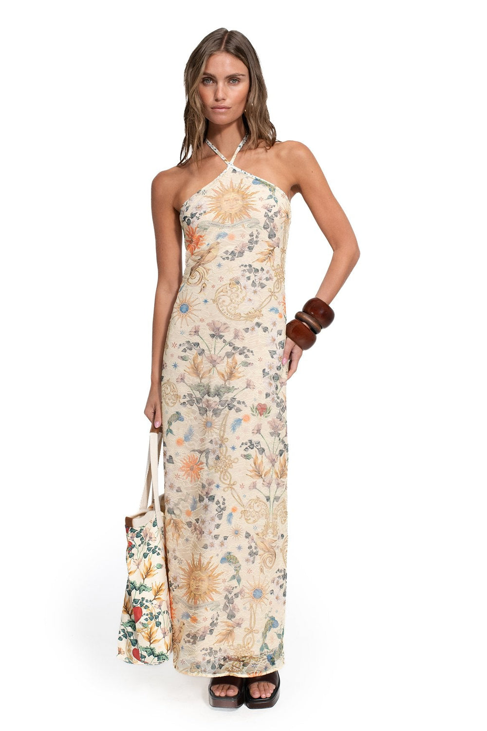 Nader Sari Dress in Multicolor