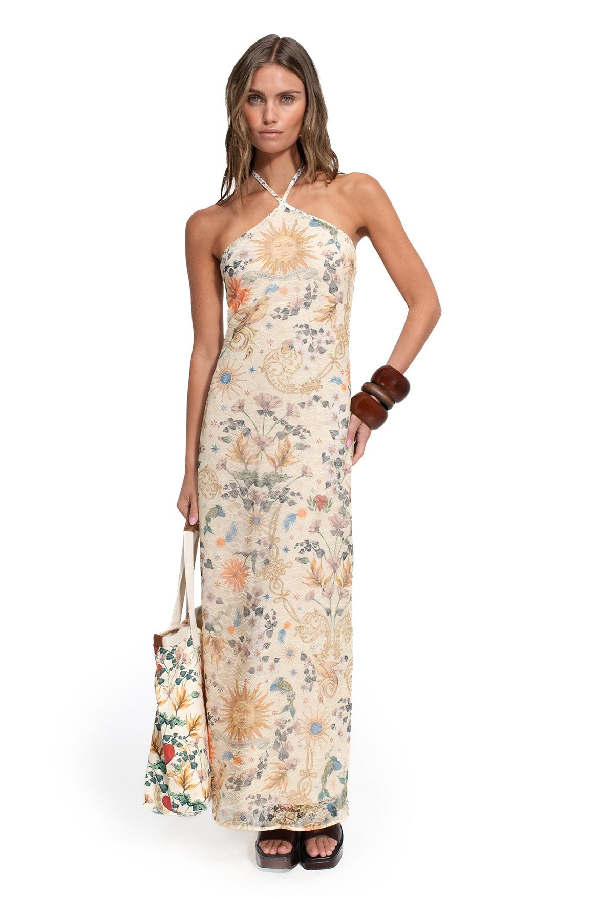 Nader Sari Dress in Multicolor