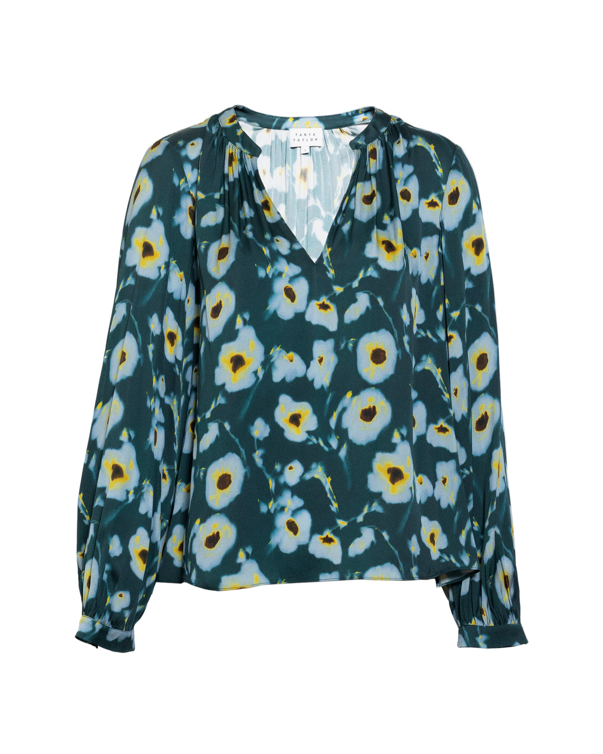 Sonia Top in Emerald Multi