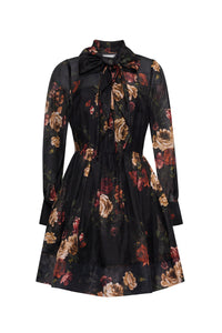 Sonnie Dress in Ariana Flora Black