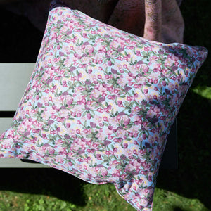 Square Pillow Cover Romance is Dead Blue - Sophie Williamson Design