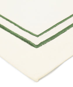 Rebecca Udall, Sophie Classic Two Cord Napkin Green Embroidery