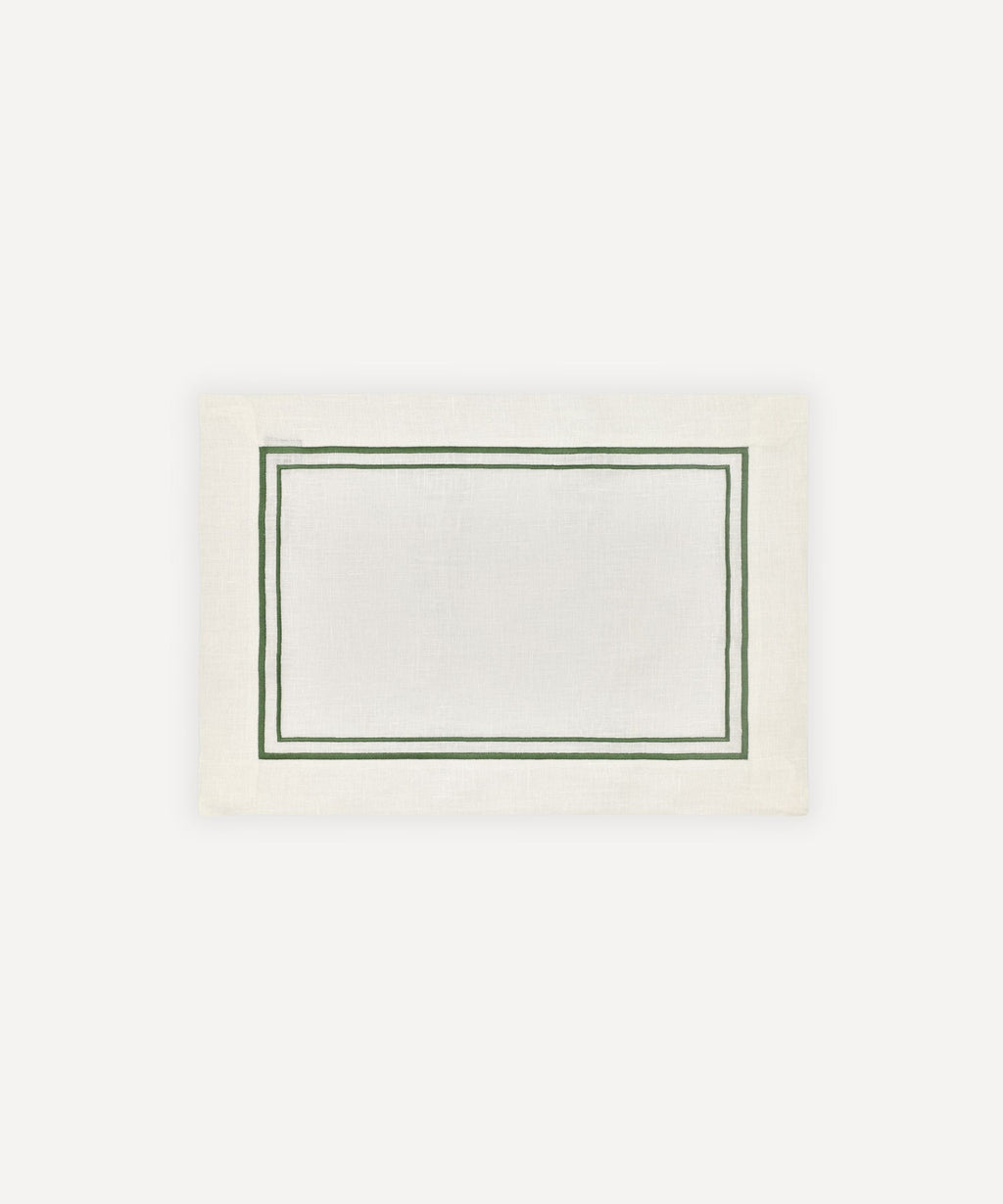 Rebecca Udall Sophie Classic Two Cord Placemat, Moss