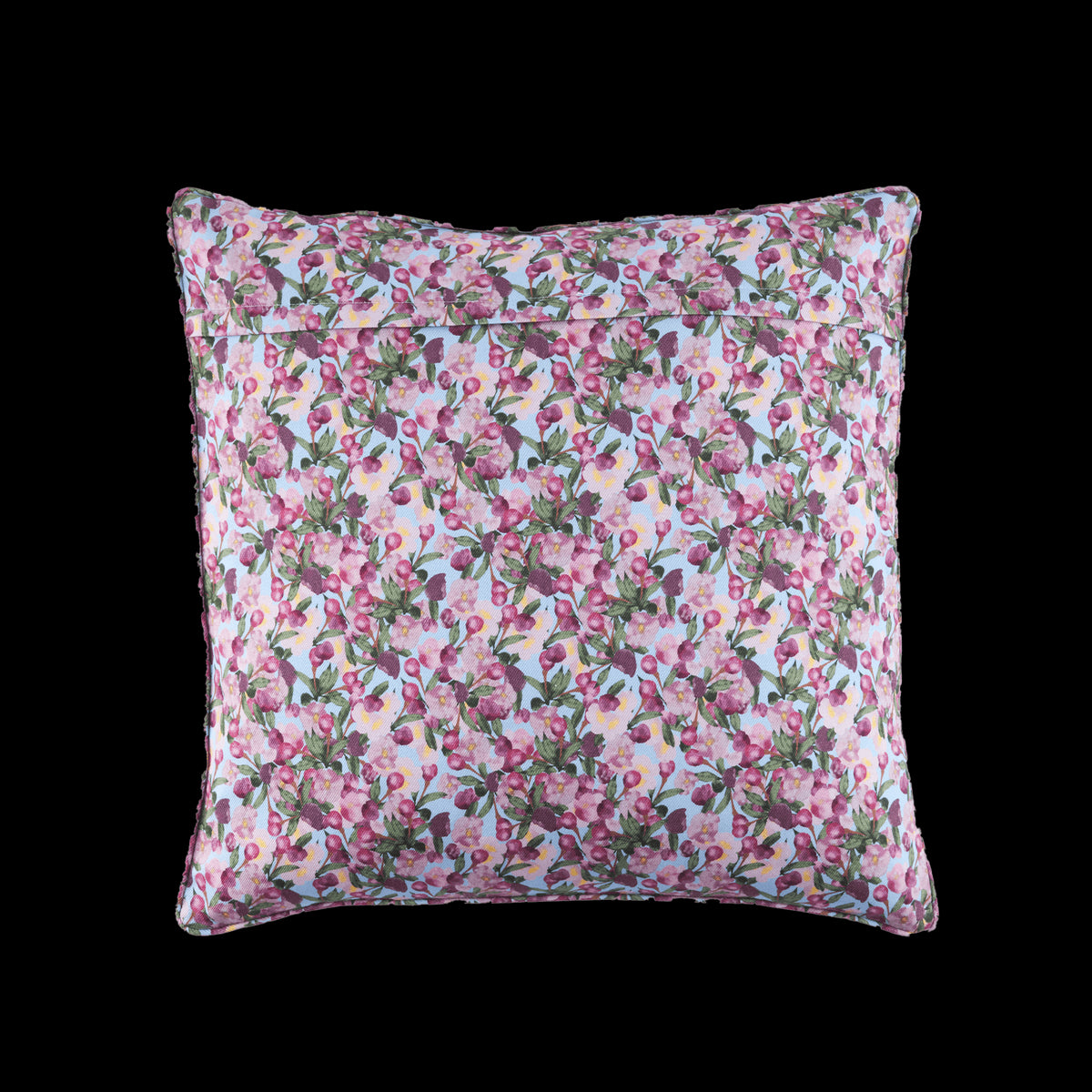 Square Pillow Cover Romance is Dead Blue - Sophie Williamson Design