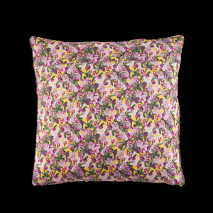 Square Pillow Cover Romance is Dead Yellow - Sophie Williamson Design