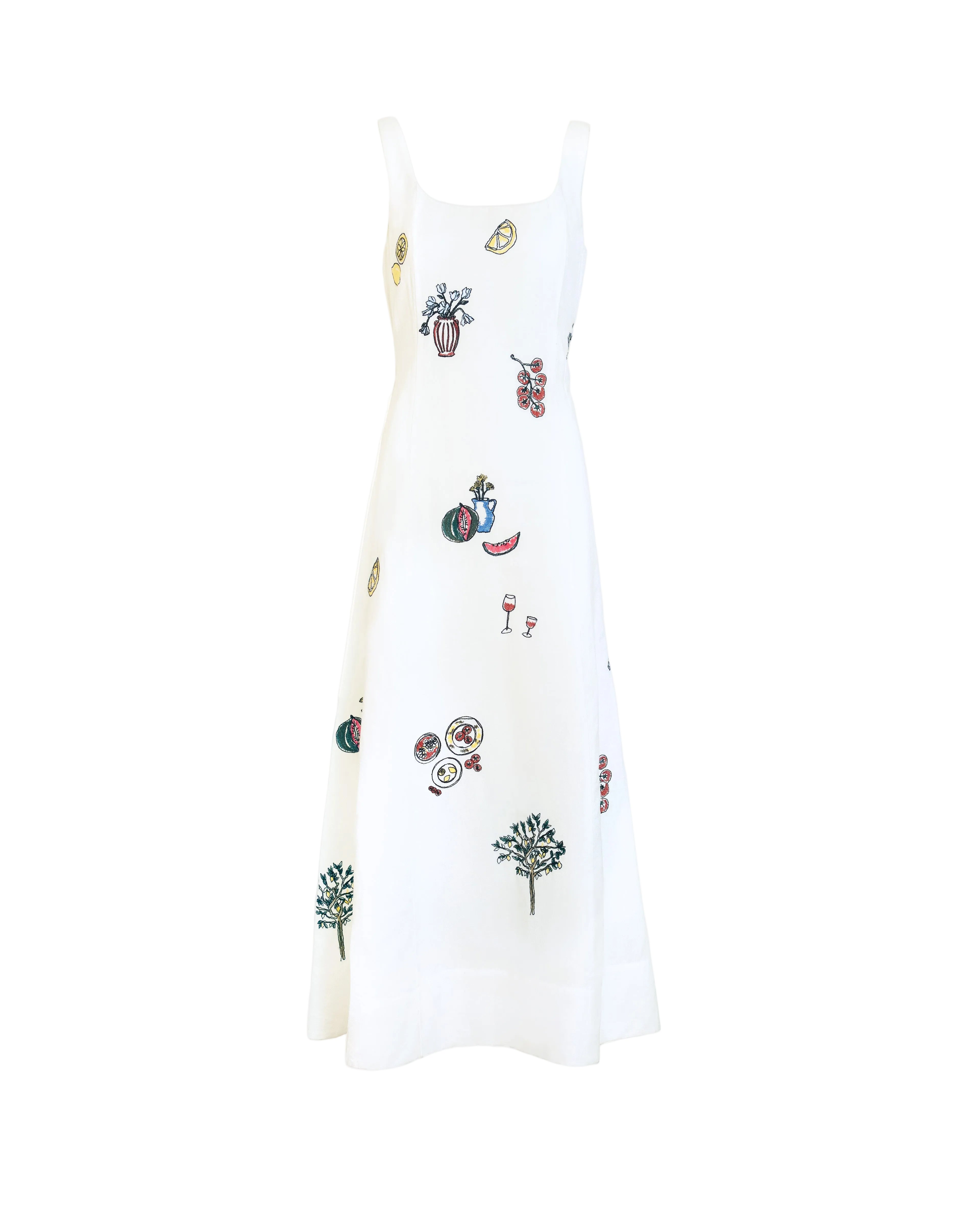 Soren Dress in Optic White