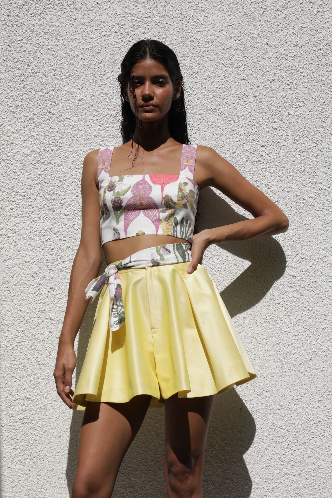 ALEGRIA SHORT IN SOFT YELLOW - No Pise La Grama Web