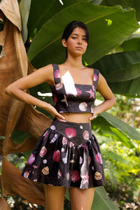 Sotavento Top in Conchitas Black Print
