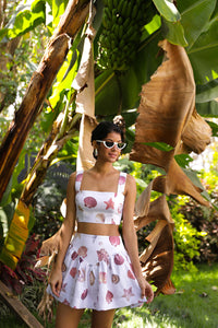 Sotavento Top in Conchitas White Print