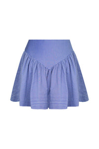 Sotavento Mini Skirt in Blue Stripes