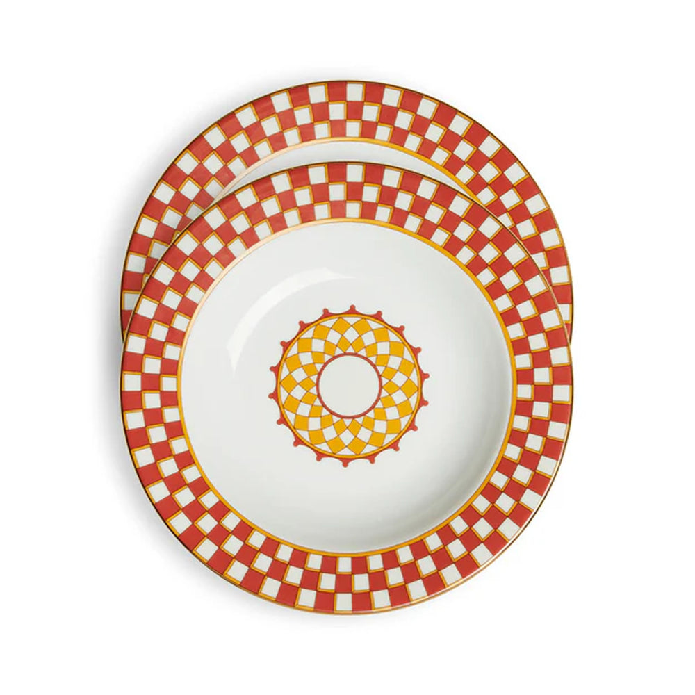 Soup Plates in Apollo Mattone, Set of 2