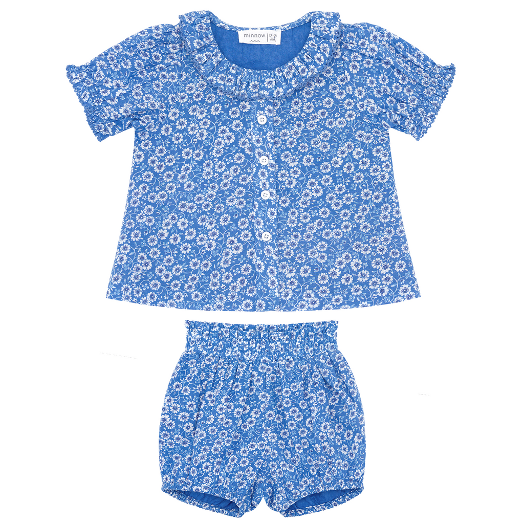 Baby Girl Rosebay Puff Sleeve Bloomer Set