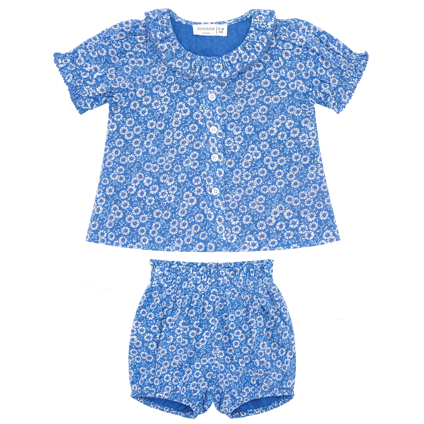 Baby Girl Rosebay Puff Sleeve Bloomer Set