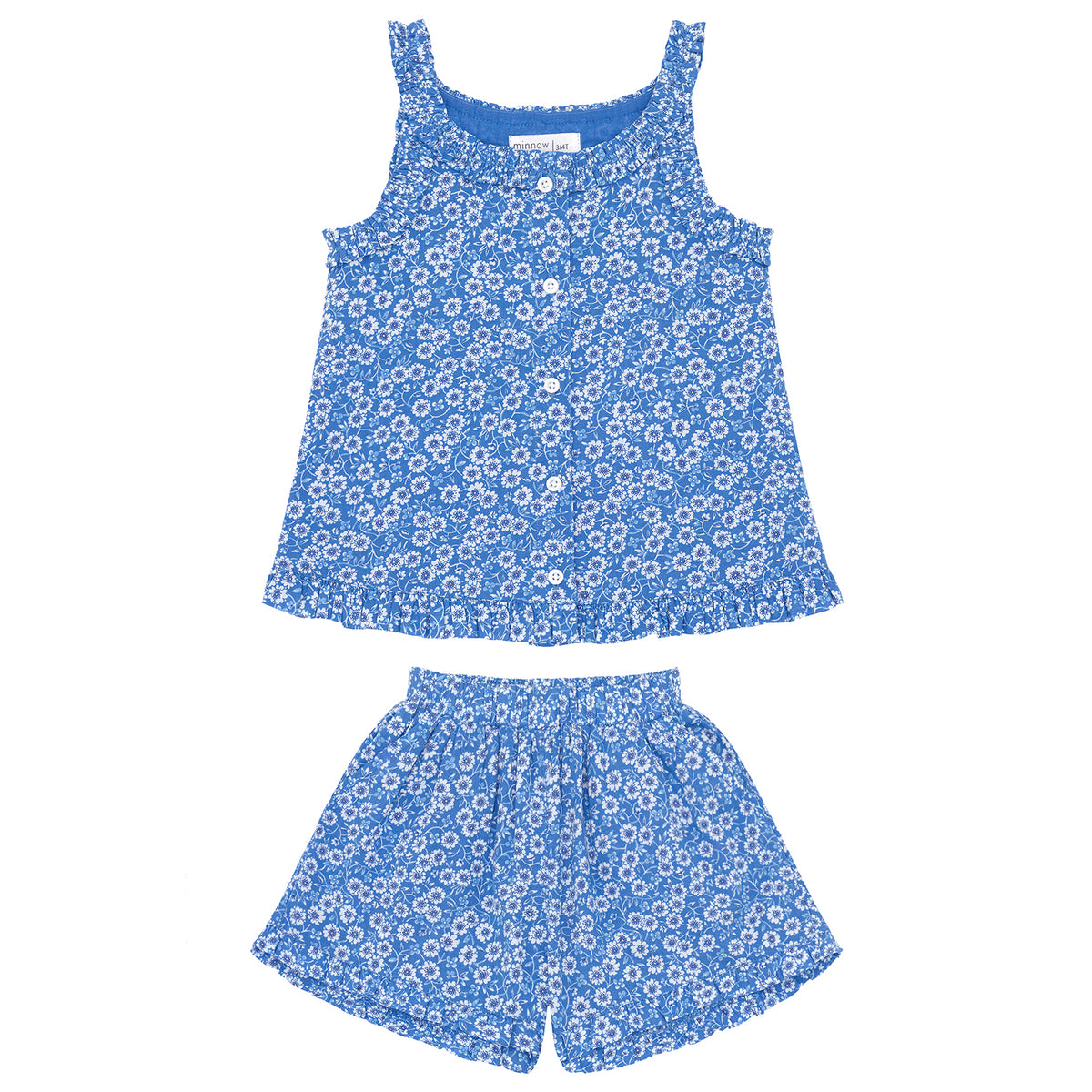 Girls Rosebay Ruffle Tank And Short Set