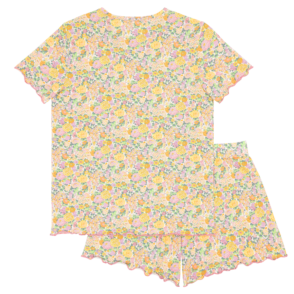 Women’s Elysian Day Shirt And Short Pima Pajamas Set