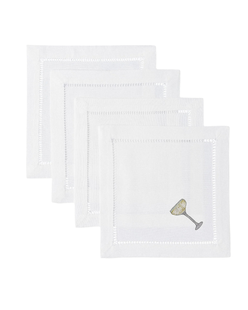 Sparkling Coupe Cocktail Napkins, Set of 4