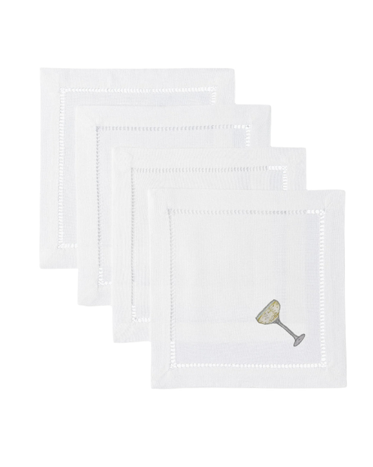 Sparkling Coupe Cocktail Napkins, Set of 4
