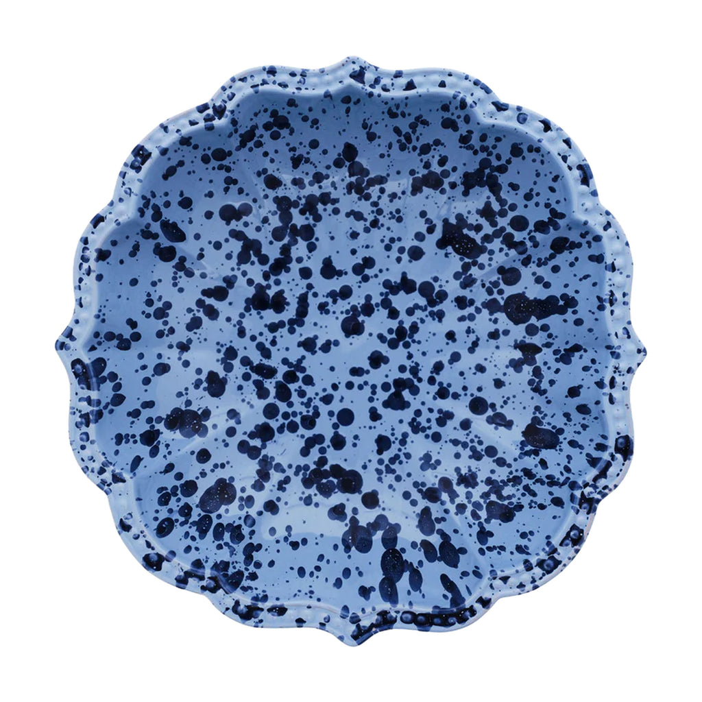 Speckled Serving Bowl in Blue