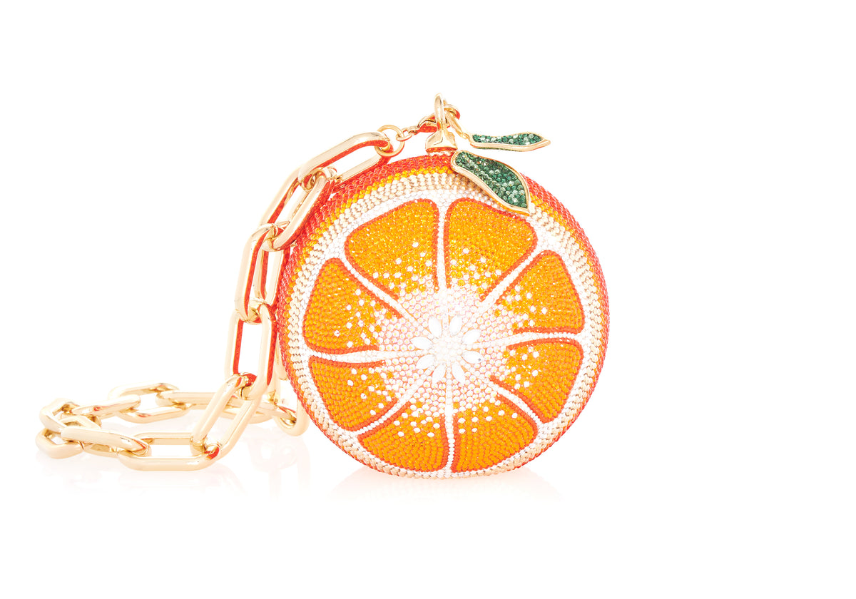 Tangerine Sphere Clutch