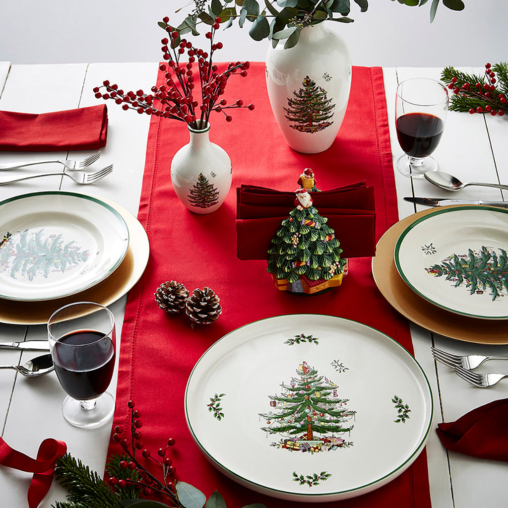 Christmas Tree Tartan 7-Piece Condiment Set