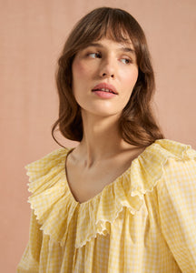 Pandora in Buttercup Yellow Gingham