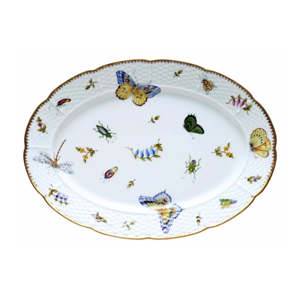 Spring in Budapest Oval Platter in Multi