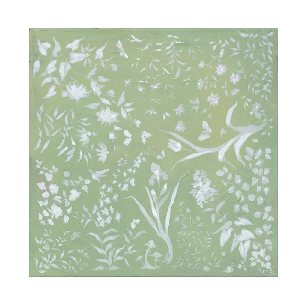 Square Pistachio Garden Print