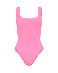 Square Neck Swimsuit in Bubblegum